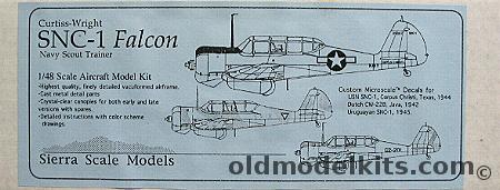 Sierra 1/48 Curtiss-Wright SNC-1 (CW-22B) Falcon Navy Scout Trainer (USN - Dutch - Uruguay), 48-44 plastic model kit